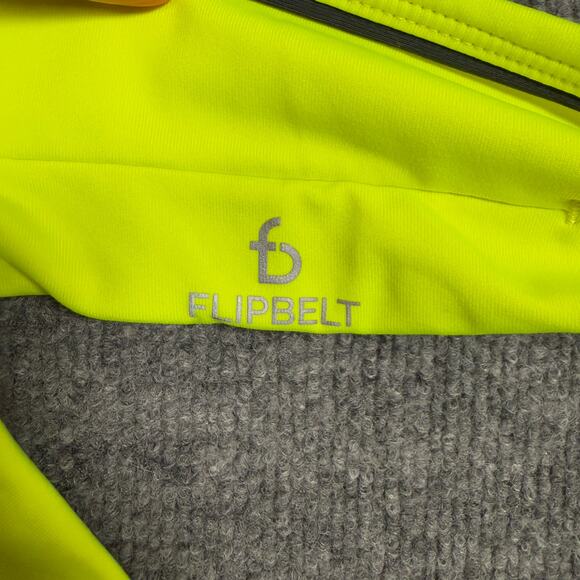 FlipBelt Womens Travel Hike Workout Running Biking Waist Belt Nuclear Yellow - Picture 4 of 6